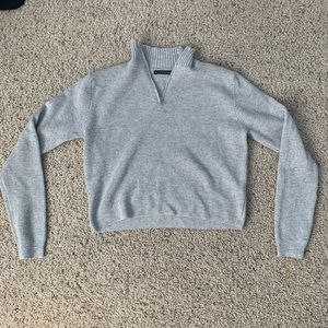 brandy melville quarter-zip sweater